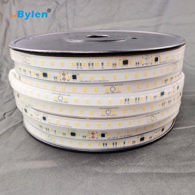 China Warehouse New Garden Road Landscape Theme Park Hotel Residential Office Led Strip 220V 25mm 50M Cutoff 10W CCT Double Dimming High CRI IP67 Waterproof Led Strip Light for sale