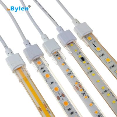 China Waterproof LED Strip Light Bylen LED Strip Connector 8mm 10mm 2pin 3pin 4pin COB Strip Connector for sale