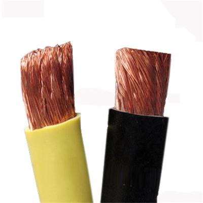 China Abrasion Resistance Factory Supply YC YH YF YHF 25mm 35mm2 75mm Super Flexible Rubber Copper Wire Electric Power Welding Single Core Cable for sale