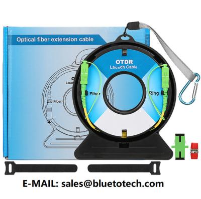 China OTDR Launch Cable Fiber Ring 300m SC/APC-SC/APC Optical Fiber Extension Cable Single mode for sale