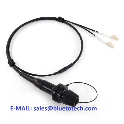 China Optical Fiber Expanded Beam to LC 2core Multi Mode Hybrid Cable Harsh Environment Expanded Beam Filed Deployment for sale