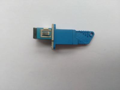 China E2000/UPC To SC/UPC Hybrid Fiber Optic Adapters Single Model Simplex Blue For Data Communication Network for sale