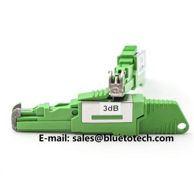 China Plastic Single Mode 9/125 Fiber Optic Attenuator Female To Male for sale