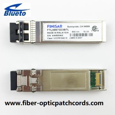 Китай Модуль приемопередатчика FTLX8573D3BTL 10G 850nm 300m SFP с соединителем LC двухшпиндельным продается