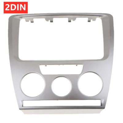 China Dash Car DVD/CD Radio Fascia 2DIN Stereo Panel Refit Frame Fascia Trim Install Mount Kit For Skoda Octavia 2007-2009 for sale