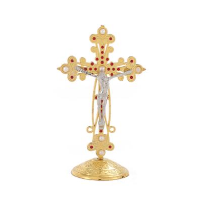 China Europe factory direct sales of Christ Jesus Church new product micro-inlaid religious crafts cross jewelry ornaments for sale