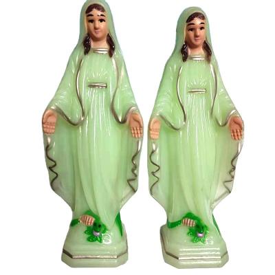 China 15cm Europe Christian Church Head Office Catholic Prayer Ornaments Statue Immaculate 15cm Virgin Mary Luminescent Painting Of Mercy for sale