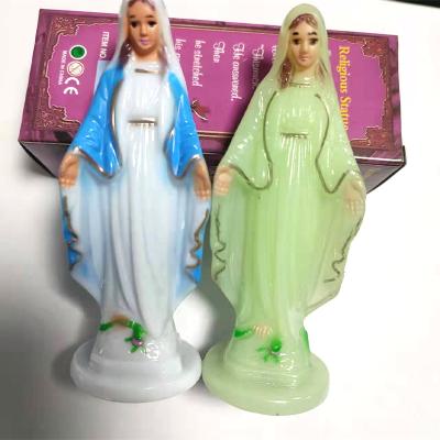 China Europe Christian Church Home Catholic Prayer Ornament With Statue Virgin Mary Immaculate Sinner Magnet 10cm Luminescent Painting for sale