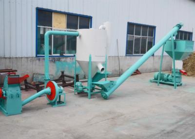 China Flat Die Poultry Feed Production Line , 500kg/H Capacity Small Feed Pellet Plant for sale