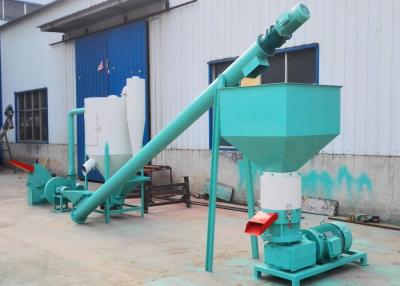 China Small Scale Feed Pellet Production Line 1000kg Automatic Animal Feed Manufacturing for sale