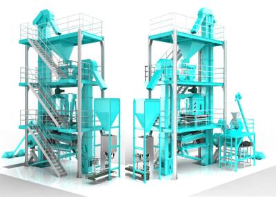 China 1-2T/h Complete Animal Feed Production Line for sale