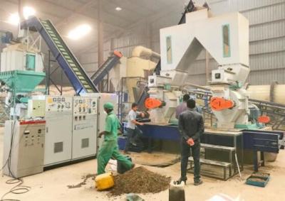 China Cadena de producción de madera de la pelotilla de Straw Coconut Husk 2T/H 3T/H en venta