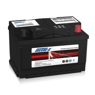 China DIN 12V/24V 55Ah, 66Ah, 100Ah etc. Standard-Dry Car Charged Battery 274*175*200mm for sale