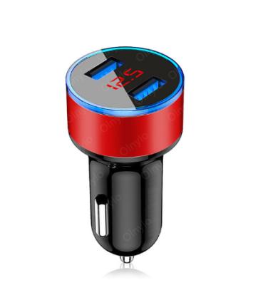 China Mini Fast Charging USB Voltage Monitoring Car Charger Quick Charge For iPhone 12 Xiaomi Huawei Mobile Phone Charger Adapter In Car for sale