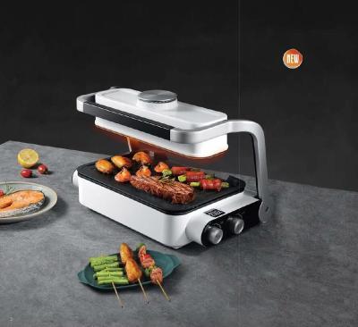 China Multi-function household electric touch grill hotpot BBQ grill for sale