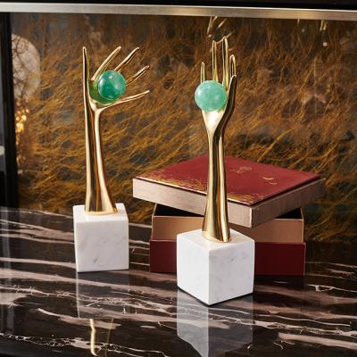 China Southeast Asian bookshelf handwork ornaments home decoration decoration soft modern simple copper manual creative ornaments for sale