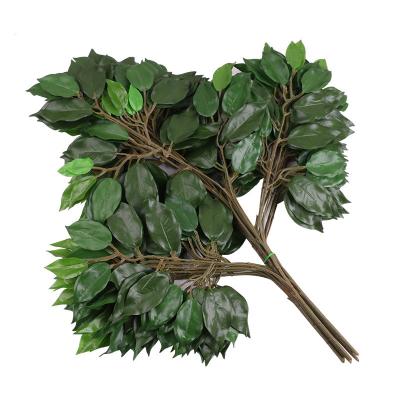 China Farm protection plastic simulation wholesale outdoor UV banyan tree branches and leaves for sale