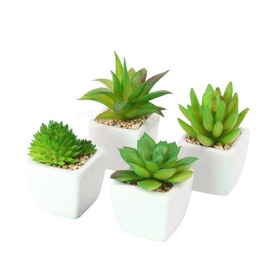 China Home Office Artificial Succulent Nordic Shelf Style Small Bonsai Farmhouse Pant Office Ornaments for sale