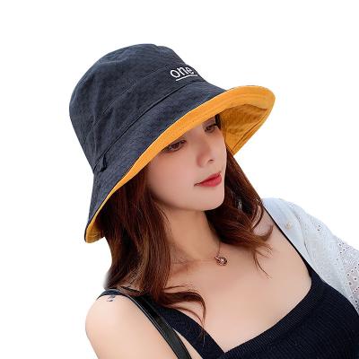 China Japan and Korean style snap sale adults female bucket hats cover up to camouflage spot knitted goods for sale