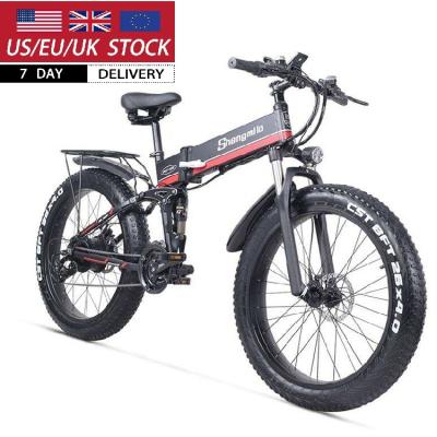 China Aluminum Alloy Ready To Board 48v 1000w 13ah Electric Mountain Ebike Bike 26 Inch Fat Tire Electric Bicycle for sale