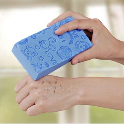 China EXFOLIATING Bath Sponge Lace Up Printed Scrub Shower Baby Bath Scrubber Exfoliating Beauty Skin Care Sponge Face Spa Bath Cleaning Ball 1pc for sale