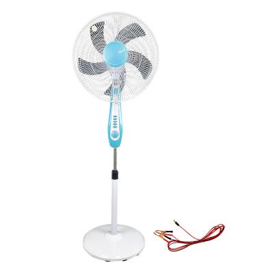 China 12V high wind stand fan 18 inch 12v dc battery solar floor fan 5 as high quality baldes high wind for sale