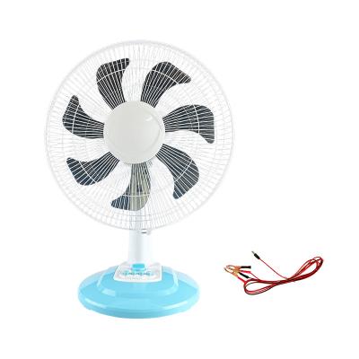 China High Wind 24V 7 PP Fan 24v Table Fan Solar Blades Solar Battery Outdoor Desktop Fan for sale