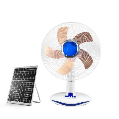 China New Style and Good Quality DC Fan Table Fan 12V Long Indoor Outdoor High Wind Solar Solar Rechargeable Resistance Aluminum Blade for sale