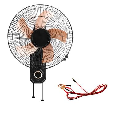 China 12V High Wind Wall Fan DC 12V Battery Wall Mounted Fan 16 Inch 18 Inch High Wind Outdoor Solar Fan for sale