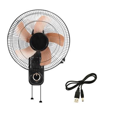 China Hotel USB Wall Fan 5V USB Fan USB Socket Wall Mounted Fan for sale