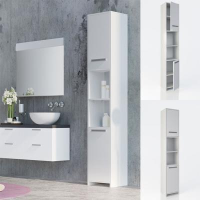 China Factory Customization MDF Eco - Friendly Floor Storage Tall Bathroom Cabinet for sale