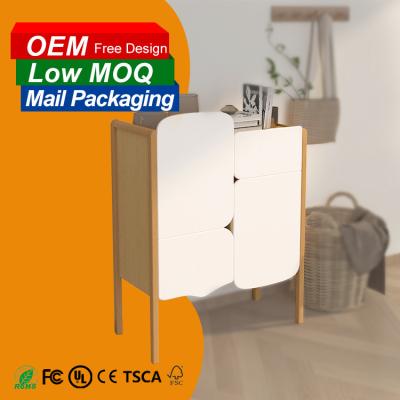 China Adjustable Unique Modern High-end Design Fashion White Besider (Other) Storage Cabinet for sale