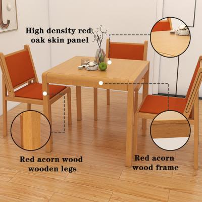 China Foldable Modern Retractable Furniture Set Luxury Solid Wood Dining Table With Chairs Design for sale