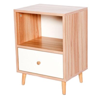 China Solid wood nightstand cabinet mesitas de noche vintage extendable french white nightstand glitter furniture for sale