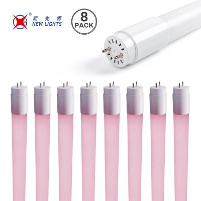 China Super Market Supermarket LED Light CRI90 Pink LED Meat Food Tube 60cm 1200mm 150cm 10W 18W 23W 25W T8 LED Fresh Meat Tube Lighting for sale