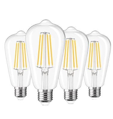 China Residential Vintage E26 E27 Base 4W ST64 Led Filament Bulb Lamp For Decoration for sale