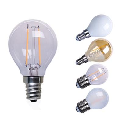 China wholesale price g45 e14 e27 4w 2200k 3000k 4000k 6500k hotel small filament bulb led filament bulb dimmable with CE ROHS for sale