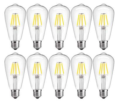 China Industrial antique decorative energy saving desk wall lamp E26 E27 2700k 4w edison st64 led filament bulb lighting for sale