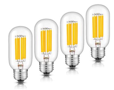 China Residential Indoor Lighting Clear Amber Glass Bulb 2w 4w T45 Edison Filament Bulb Led Lamp Led Filament Bulb Light for sale