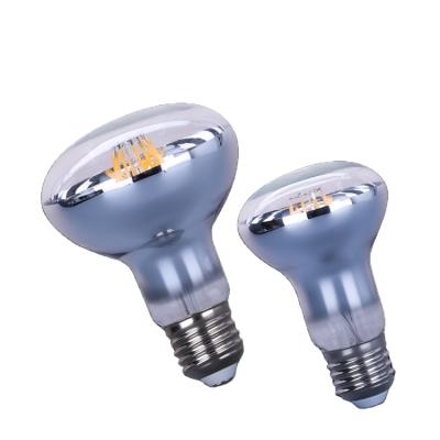 China Residential Decorative Lighting Reflector R63 R80 4w 6w 8w E27 Mirror Led Filament Bulb Lamp for sale