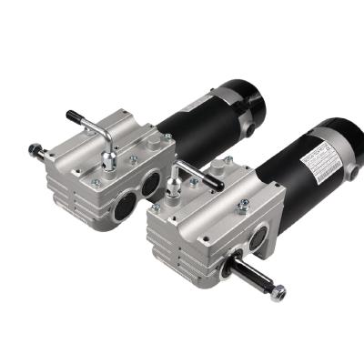 China 1:32 [MTM] Gearbox Brush Drip Proof DC Motor with Brake 24v 450 watt 4600 RPM Electric Wheelchair Motor CE Made in Taiwan for sale