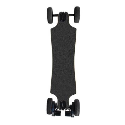 China Adult USA STORE New Dual Motor 2400W Maple Off Road Electric Bamboo Deck All Terrain Mountain Skateboard for sale