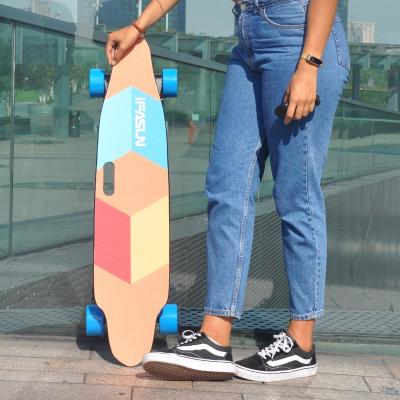 China 45KMH Drive Motor Maple 1000W Double Belt Waterproof Electric Skateboard Longboard Samsung Pack Fastest Battery IP65 4WD E for sale