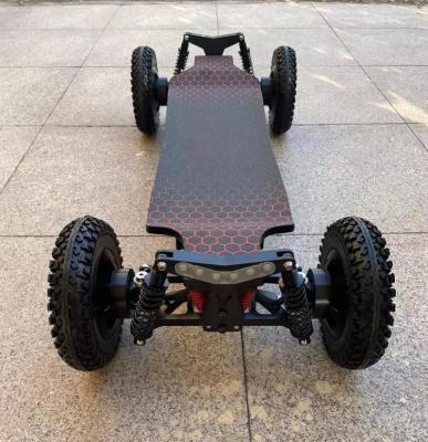 China Adult 2000W Dual Four Motor Fast Speed ​​45KMH Long Range 40% Battery 40% High Grade LongBoard Electric Offroad Skateboard for sale