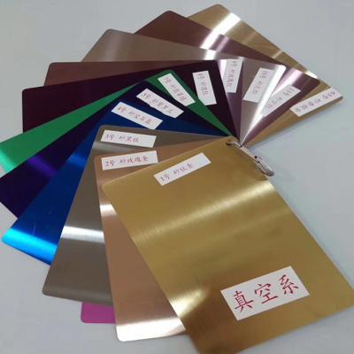 China Mirror 304 Gold Finish Gold Construction Titanium Color Coated Stainless Steel Sheet for sale