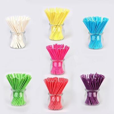 China 10cm 7.6cm 15CM Disposable Eco-Friendly Candy Lollipops Packaging Luster Plastic Tubes Lip Mold Long Lollipop Paper Sticks for sale