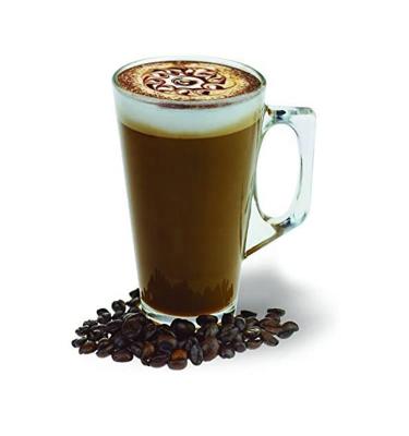 China Hot Selling Large Latte Viable Factory Glass Coffee Tea Cup Machine Made Hot Drinks Glass Cups Cappuccino for sale