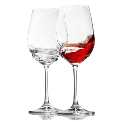 China Crystalex Giant Swirl Wine Bowl Long Stem Ventilation Red Wine UNIQUE Clear Universal Glass Goblets for sale