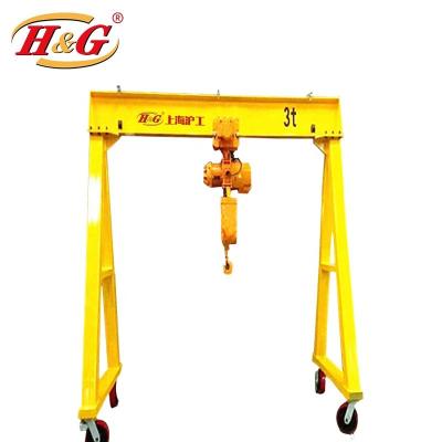 China Gantry Crane Electric Single Girder Bridge Small Mobile Crane 500kg 1000kg Gantry Crane for sale