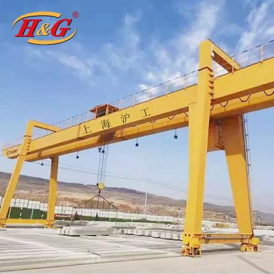 China Custom Mechanical Gantry Crane 80t A Bridge Crane Cranes Double Girder Gantry Crane for sale